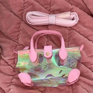 Stoney Clover Lane Pouchette Crossbody Bag 01 in Pink Iridescent